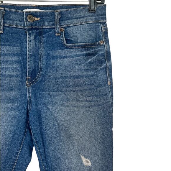 Pistola Blue Monroe Distressed Raw Hem Skinny Jeans Size 27 - Picture 6 of 10